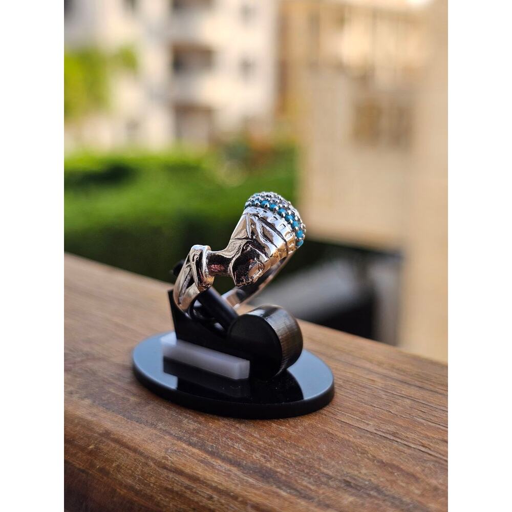 Sterling Silver Nefertiti Ring